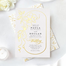 Handgezeichnet Blume Elegante Weiße Hochzeit