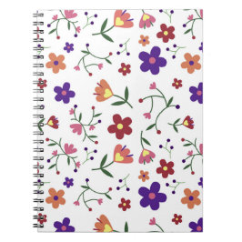 HandGezeichnet Blumenmuster Notizblock