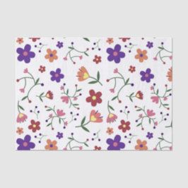 HandGezeichnet Blumenmuster Seidenpapier
