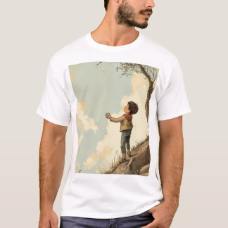 "HandGezeichnet Boy Illustration T - Shirt - Einzi