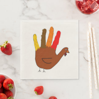 HandGezeichnet Erntedank Türkei Serviette