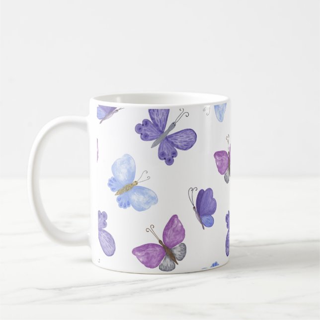"HandGezeichnet Herzdesign | Whimsisch und romanti Kaffeetasse (Links)