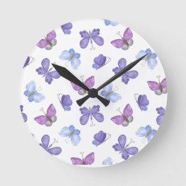 "HandGezeichnet Herzdesign | Whimsisch und romanti Runde Wanduhr