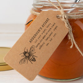 HandGezeichnet Hummeln Reine Bio Honig-Briefmarke Gummistempel