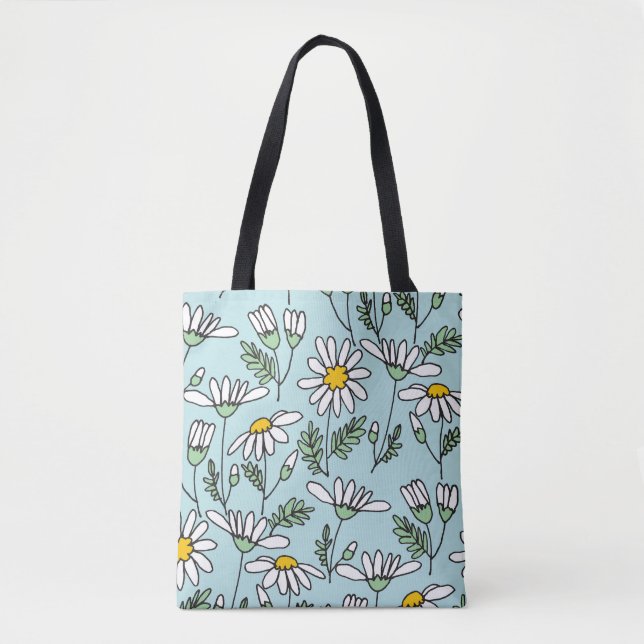HandGezeichnet Kamillenmuster. Tasche (Vorderseite)