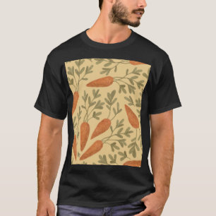Handgezeichnet Karotten, farbenfrohe nahtlose Must T-Shirt
