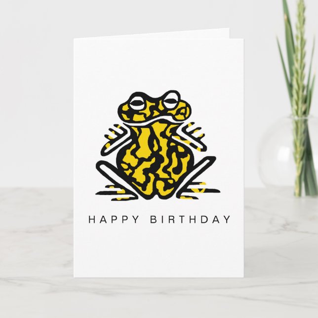 Handgezeichnet - Korroberer Frosch - Wildlife card Karte (Vorderseite)
