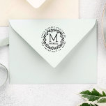 Handgezeichnet Kranz | Benutzerdefinierte erste Rü Gummistempel<br><div class="desc">Erstellen Sie Ihren eigenen,  von Hand gezeichnet Kranz | Benutzerdefinierte Rücksendeadresse Gummi Briefmarke mit diesen einfach zu bedienenden Vorlagen aus dem Einbinden.</div>