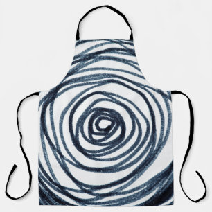 Handgezeichnet Kreise Spiralmuster mit abstraktem  Schürze