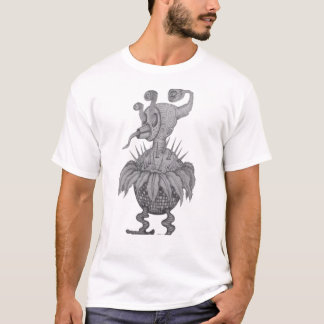 HandGezeichnet Kunst, surreale Pflanze T-Shirt