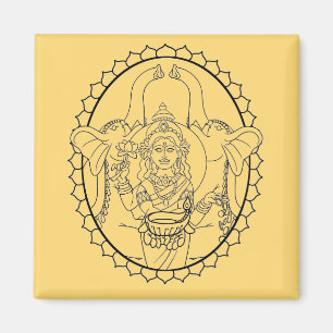 Handgezeichnet - Lakshmi, hinduistisch. Magnet