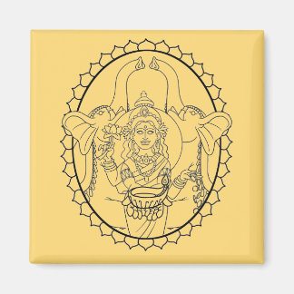 Handgezeichnet - Lakshmi, hinduistisch. Magnet