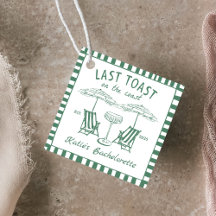 Handgezeichnet letzte Toast Küste Green Bacheloret