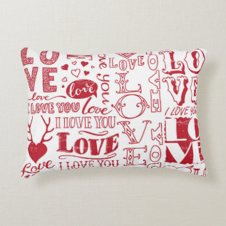 handgezeichnet Liebe-Doodles  Dekokissen