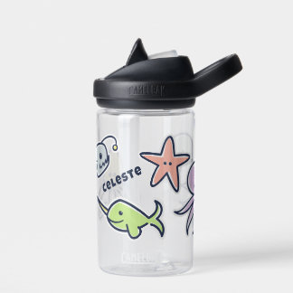HandGezeichnet Meereslebewesen Kleine Kinder Trinkflasche