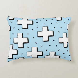 HandGezeichnet Muster mit Plus Zeichen. Dekokissen