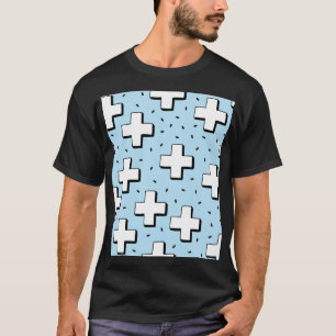 HandGezeichnet Muster mit Plus Zeichen. T-Shirt