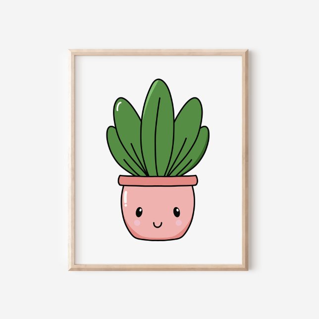 HandGezeichnet Niedliche Kawaii Pflanze Kunst Poster (Von Creator hochgeladen)