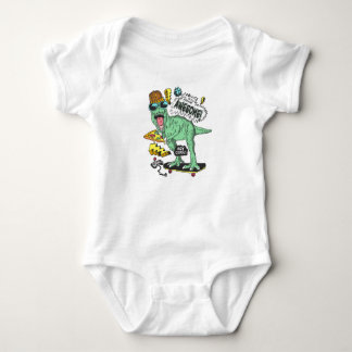 HandGezeichnet Niedlicher Dinosaurier Baby Jersey  Baby Strampler