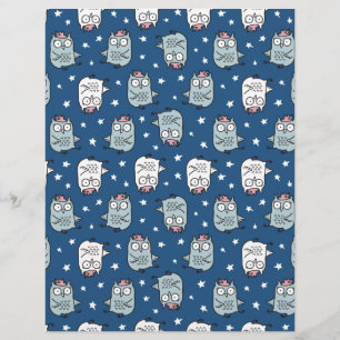 HandGezeichnet Niedliches Baby Owl Muster 🦉