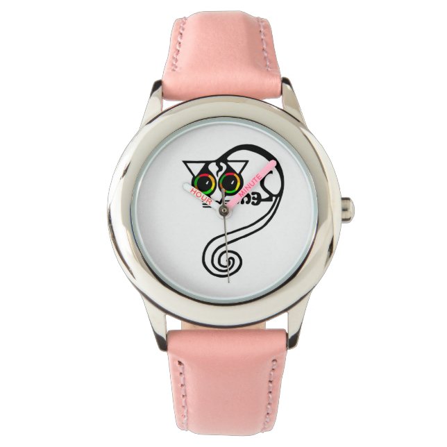 Handgezeichnet - Niedliches POSSUM - Australien - Armbanduhr (Vorderseite)