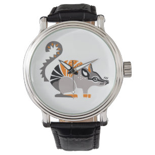 Handgezeichnet - NUMBAT - gefährdete Tiere - Wildt Armbanduhr