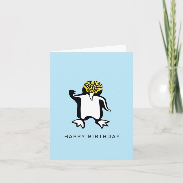 Handgezeichnet - PENGUIN - Wildtiere - Natur Karte (Vorderseite)