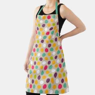 Handgezeichnet Polka-Punktmuster Schürze
