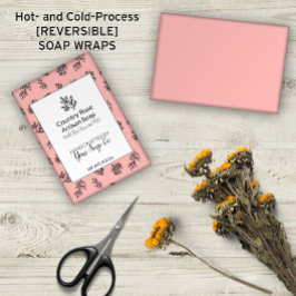 🌹 🌿 HandGezeichnet Rose & Blätter Seifenwraps