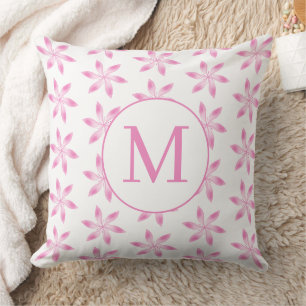 HandGezeichnet Soft Pink Sakura Blume Minimalistis Kissen