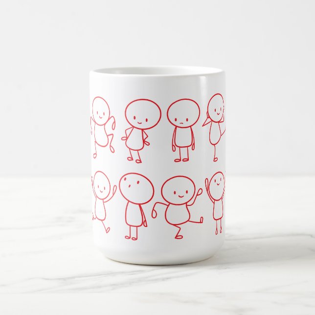 HandGezeichnet Stickman Collection Tasse (Mittel)