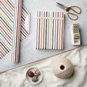 Handgezeichnet Streifen in Jugendstil-inspiriert F Geschenkpapier