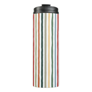Handgezeichnet Streifen in Jugendstil-inspiriert F Thermosbecher