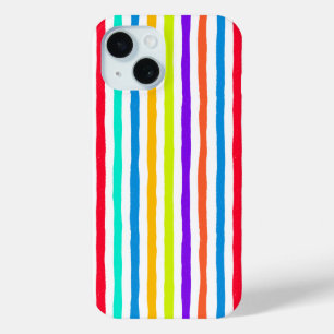 Handgezeichnet Streifen in kräftigen Pop-Kunstfarb Case-Mate iPhone Hülle