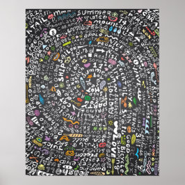 Handgezeichnet Tafel mit Sommerthema Lettern Poster