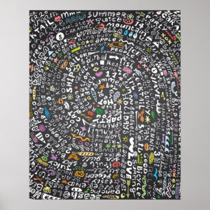 Handgezeichnet Tafel mit Sommerthema Lettern Poster