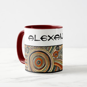 Handgezeichnet von EDDArt - Gedanken 1 Tasse