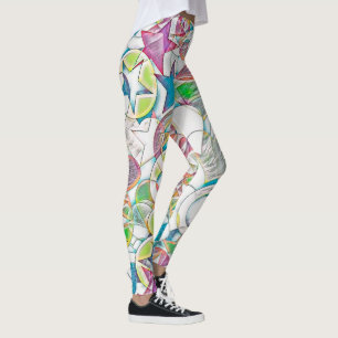 Handgezeichnet von EDDArt - Sterne und Herzen 1 Leggings