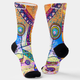 Handgezeichnet von EDDArt - Traumskala 1 Socken