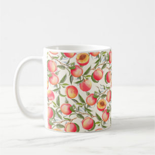 Handgezeichnet Wasserfarbenmuster mit Orange Kaffeetasse