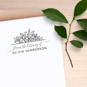 Handgezeichnet Wildblumen aus der Bibliothek der Gummistempel