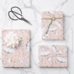 Handgezeichnet Wildblumen Stift Muster Peach Geschenkpapier Set<br><div class="desc">Wildblumen Muster helle pfirsichfarbene Umhüllungspapiere</div>