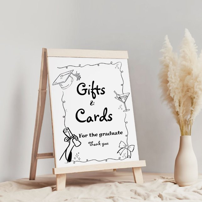 Handgezeichnete Abschlüsse im Doodles-Stil Poster (Von Creator hochgeladen)