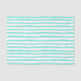 Handgezeichnete Aqua Stripes Seidenpapier