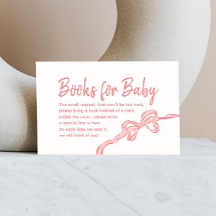 Handgezeichnete Babyduschbücher für Babykarten Visitenkarte