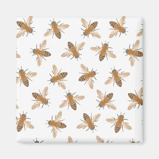 Handgezeichnete Bienen-Magnet Magnet