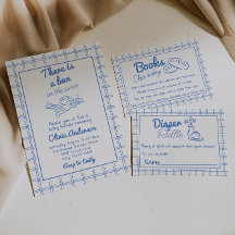 Handgezeichnete blaue Bun in der Oven Kupid Baby D