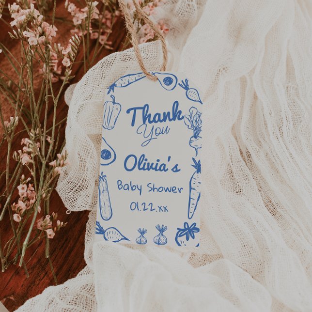 Handgezeichnete blaue, lokal angebaute Baby Boy-Du Geschenkanhänger (Von Creator hochgeladen)