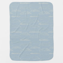 Handgezeichnete Blauwolken