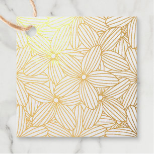 Handgezeichnete Blume Geschenkanhänger